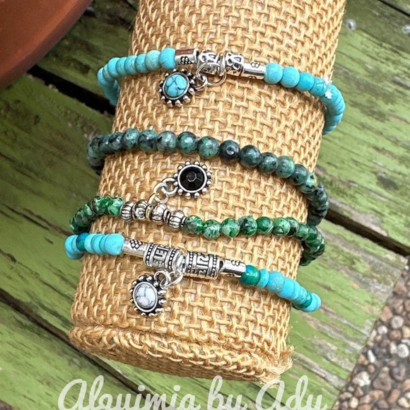Alquimia Turquoise and Silver Bracelet - Picture 2 of 7